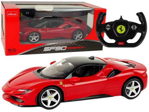 Auto R/C Ferrari SF90 1:14 Rastar Czerwone Auto R/C Ferrari SF90 1:14 Rastar Czerwone