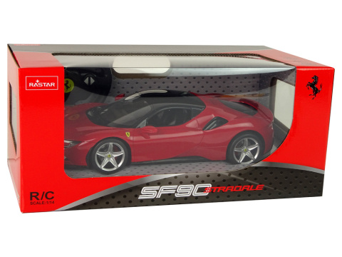 Auto R/C Ferrari SF90 1:14 Rastar Czerwone Auto R/C Ferrari SF90 1:14 Rastar Czerwone