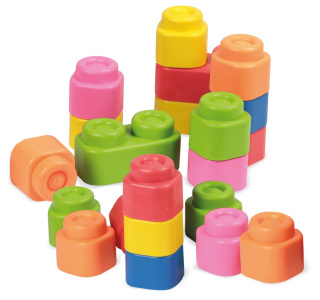 Clemmy Miękkie Klocki sensor CLEMENTONI 48el Torba