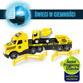 Magic Truck Technic laweta z betoniarką Wader
