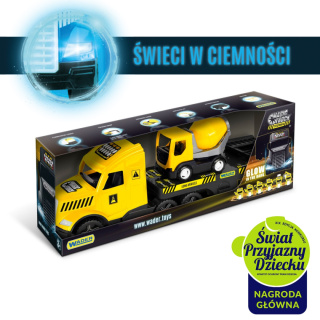 Magic Truck Technic laweta z betoniarką Wader
