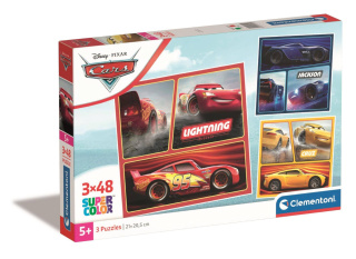 PUZZLE 3X48 SQUARE CARS CLEMENTONI