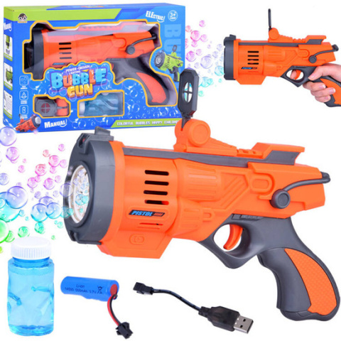 Pistolet do puszczania tęczowych baniek mydlanych Pistolet do puszczania tęczowych baniek mydlanych
