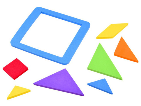 Puzzle piankowe układanka logiczna tangram wielokolorowa układanka Puzzle piankowe układanka logiczna tangram wielokolorowa układanka