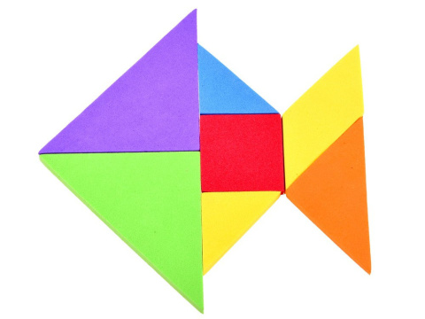 Puzzle piankowe układanka logiczna tangram wielokolorowa układanka Puzzle piankowe układanka logiczna tangram wielokolorowa układanka