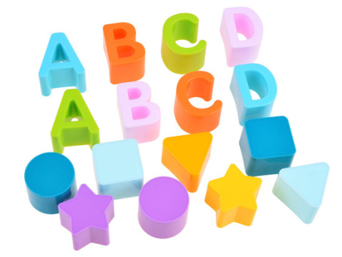 Zestaw edukacyjny Wiaderko klocki literki SORTER Zestaw edukacyjny Wiaderko klocki literki SORTER