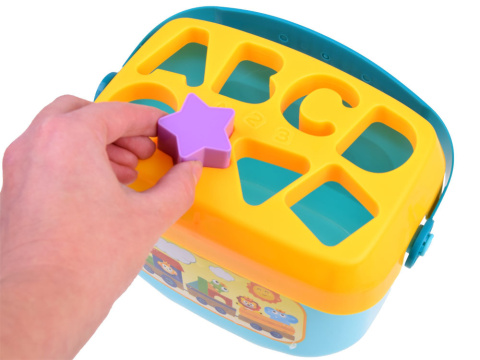 Zestaw edukacyjny Wiaderko klocki literki SORTER Zestaw edukacyjny Wiaderko klocki literki SORTER