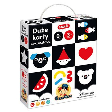 Duże karty kontrastowe 0 mies.+ 3 mies.+ CzuCzu Duże karty kontrastowe 0 mies.+ 3 mies.+ CzuCzu