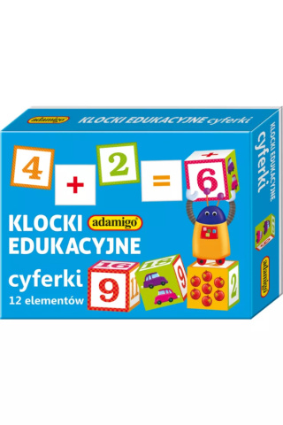 Klocki edukacyjne cyferki Adamigo