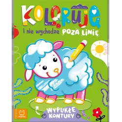 Koloruję i nie wychodzę poza linię - z owieczką. Wypukłe kontury