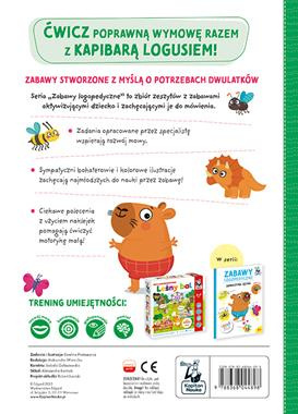 Naśladuj dźwięki. Kapitan Nauka. Zabawy logopedyczne. Loguś bawi się słowami Naśladuj dźwięki. Kapitan Nauka. Zabawy logopedyczne. Loguś bawi się słowami